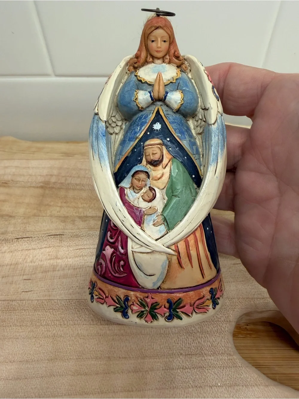 Jim Shore Heartwood Creek “Our Savior is Born” Christmas Angel Ornament